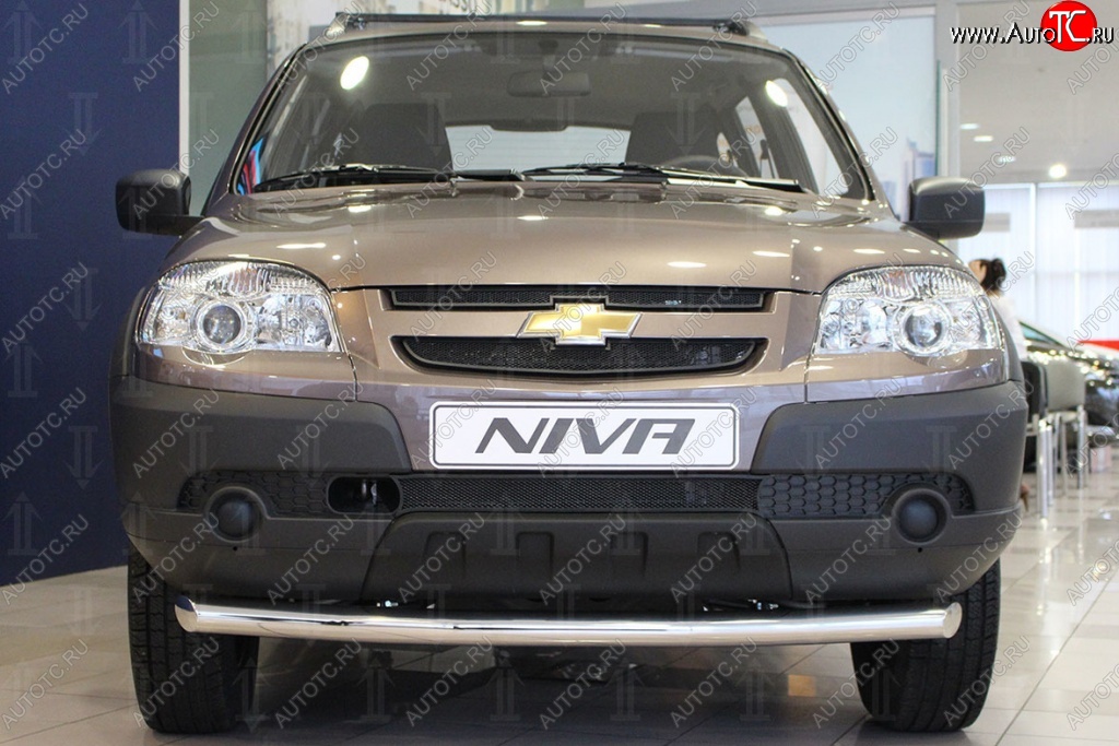 2 199 р. Защитная сетка на бампер Russtal (черная, 3 части) Chevrolet Niva 2123 дорестайлинг (2002-2008)  с доставкой в г. Тамбов