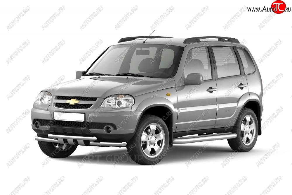 6 379 р. Рейлинги Petroil Tuning Комфорт  Chevrolet Niva  2123 (2002-2020), Лада 2123 (Нива Шевроле) (2002-2021), Лада Нива Трэвел (2021-2025) (Черный муар)  с доставкой в г. Тамбов