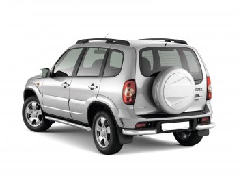 6 379 р. Рейлинги Petroil Tuning Комфорт  Chevrolet Niva  2123 (2002-2020), Лада 2123 (Нива Шевроле) (2002-2021), Лада Нива Трэвел (2021-2025) (Черный муар)  с доставкой в г. Тамбов. Увеличить фотографию 3