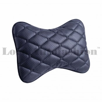 349 р. Подушка-косточка Lord Autofashion Байрон (экокожа, 1 шт.)   (Черный, строчка черная)  с доставкой в г. Тамбов. Увеличить фотографию 2