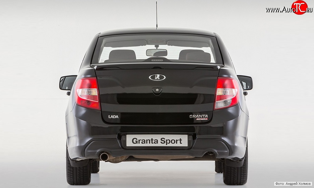 10 349 р. Задний бампер Granta Sport  Лада Гранта  2190 (2011-2017) седан дорестайлинг (Неокрашенный)  с доставкой в г. Тамбов