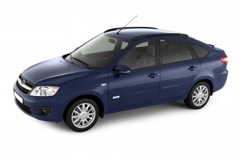 6 329 р. Рейлинги Petroil Tuning Комфорт  Лада Гранта  2191 (2013-2017) лифтбэк дорестайлинг  (Черный муар)  с доставкой в г. Тамбов. Увеличить фотографию 3