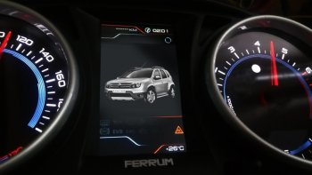 82 999 р. Приборная панель Ferrum GF 890 Renault Duster HS дорестайлинг (2010-2015) (Серебро)  с доставкой в г. Тамбов. Увеличить фотографию 9