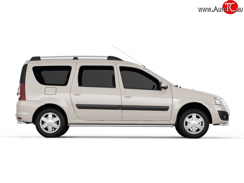 8 919 р. Рейлинги на автомобиль Petroil Tuning  Лада Ларгус (2012-2025) дорестайлинг R90, рестайлинг R90 (Серебристый муар)  с доставкой в г. Тамбов