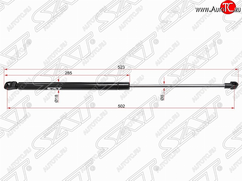 589 р. SAT крышки багажника SAT (L523 mm)  Volkswagen Bora - Passat  B5.5  с доставкой в г. Тамбов