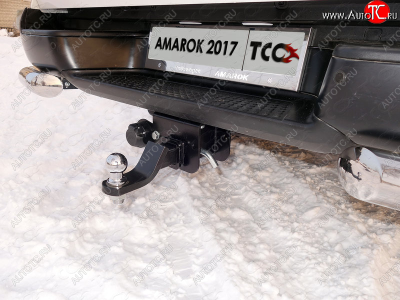 12 349 р. Фаркоп (тягово-сцепное устройство) TCC Volkswagen Amarok дорестайлинг (2009-2016) (Оцинкованный, шар E - оцинкованный)  с доставкой в г. Тамбов