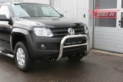 14 669 р. Защита переднего бампера Souz-96 (d76) Volkswagen Amarok дорестайлинг (2009-2016)  с доставкой в г. Тамбов. Увеличить фотографию 2