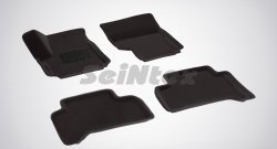 5 249 р. Износостойкие коврики в салон 3D VW AMAROK черные (компл)  Volkswagen Amarok (2009-2016) дорестайлинг  с доставкой в г. Тамбов. Увеличить фотографию 1