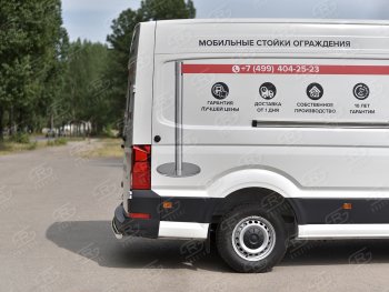 15 549 р. Защита заднего бампера (Ø63 мм, нержавейка) SLITKOFF Volkswagen Crafter 2 (2017-2025)  с доставкой в г. Тамбов. Увеличить фотографию 2