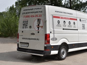 15 549 р. Защита заднего бампера (Ø63 мм, нержавейка) SLITKOFF Volkswagen Crafter 2 (2017-2025)  с доставкой в г. Тамбов. Увеличить фотографию 3