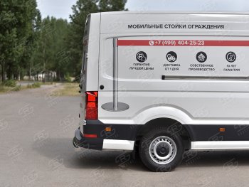 14 949 р. Защита заднего бампера (Ø76 мм, нержавейка) SLITKOFF  Volkswagen Crafter  2 (2017-2025)  с доставкой в г. Тамбов. Увеличить фотографию 2