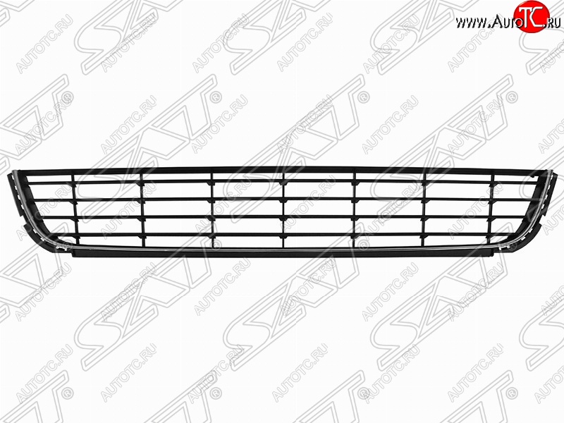 1 259 р. Решётка в передний бампер (с хром молдингом) 5D SAT  Volkswagen Golf  6 (2008-2014) хэтчбэк 5 дв.  с доставкой в г. Тамбов