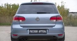 999 р. Защитная накладка на задний бампер RA  Volkswagen Golf  6 (2008-2014) хэтчбэк 5 дв.  с доставкой в г. Тамбов. Увеличить фотографию 3