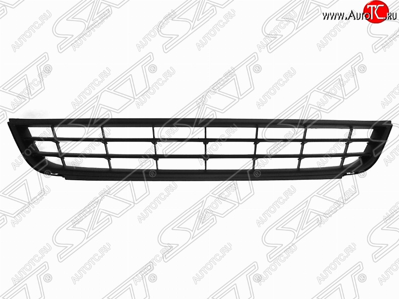 1 329 р. Решётка в передний бампер (с хром молдингом) SAT  Volkswagen Jetta  A6 (2011-2015) седан дорестайлинг  с доставкой в г. Тамбов