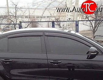 999 р. Комплект дефлекторов окон (ветровиков) 4 шт. (седан) Russtal Volkswagen Passat B6 седан (2005-2011)  с доставкой в г. Тамбов