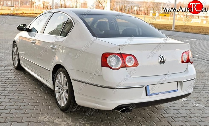 3 449 р. Лип спойлер R-LINE STYLE Volkswagen Passat B6 седан (2005-2011) (Неокрашенный)  с доставкой в г. Тамбов