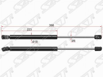 499 р. Газовый упор крышки багажника SAT  Volkswagen Passat  B6 (2005-2010) универсал  с доставкой в г. Тамбов. Увеличить фотографию 1