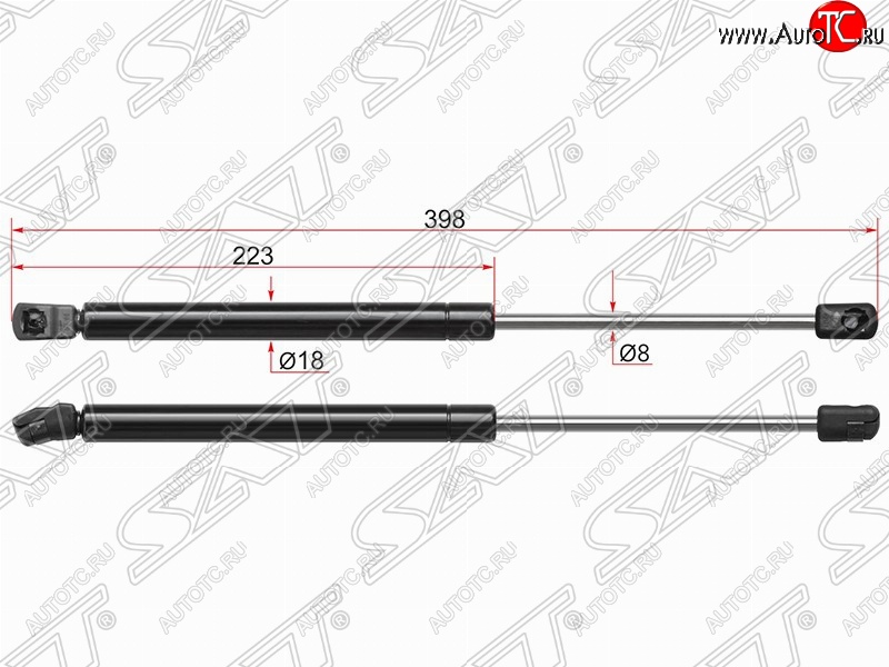 499 р. Газовый упор крышки багажника SAT  Volkswagen Passat  B6 (2005-2010) универсал  с доставкой в г. Тамбов