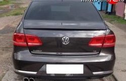 4 649 р. Лип спойлер Sport Volkswagen Passat B7 седан (2010-2015) (Неокрашенный)  с доставкой в г. Тамбов. Увеличить фотографию 2