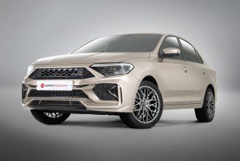 28 099 р. Передний бампер REBOOT  Volkswagen Polo  Mk6 (2020-2022) лифтбек (Окрашенный с выделением диффузора)  с доставкой в г. Тамбов. Увеличить фотографию 1