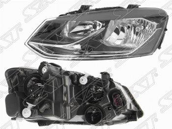 6 199 р. Левая фара SAT Volkswagen Polo 5 седан рестайлинг (2015-2020)  с доставкой в г. Тамбов. Увеличить фотографию 1