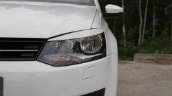 869 р. Реснички RA на фары Volkswagen Polo 5 хэтчбек дорестайлинг (2009-2015) (Неокрашенные)  с доставкой в г. Тамбов. Увеличить фотографию 2