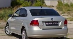 1 099 р. Защитная накладка на задний бампер RA  Volkswagen Polo  5 (2009-2015) хэтчбек дорестайлинг  с доставкой в г. Тамбов. Увеличить фотографию 2