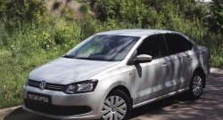 1 629 р. Реснички на фары RA  Volkswagen Polo  5 (2009-2015) хэтчбек дорестайлинг (Неокрашенные)  с доставкой в г. Тамбов. Увеличить фотографию 4