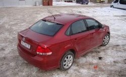 4 199 р. Козырёк на заднее лобовое стекло Sport  Volkswagen Polo  5 (2009-2020) седан дорестайлинг, хэтчбек рестайлинг (Неокрашенный)  с доставкой в г. Тамбов. Увеличить фотографию 5