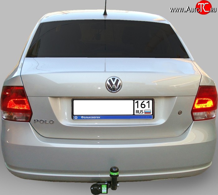 6 549 р. Фаркоп Лидер Плюс Volkswagen Polo 5 седан дорестайлинг (2009-2015) (Без электропакета)  с доставкой в г. Тамбов