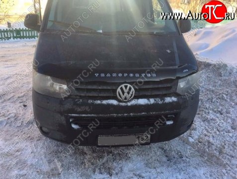 999 р. Дефлектор капота Russtal (вариант Б) Volkswagen Transporter T5 рестайлинг (2009-2015)  с доставкой в г. Тамбов