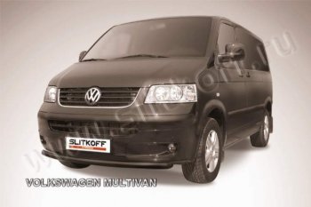 Защита переднего бампер Slitkoff Volkswagen (Волксваген) Transporter (Транспортер)  T5 (2003-2009) T5 дорестайлинг