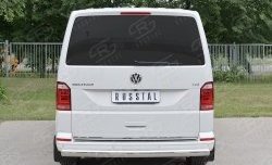 16 699 р. Защита заднего бампера (Ø75x42 мм, нержавейка, длинная база) Russtal Volkswagen Caravelle T6 дорестайлинг (2015-2019)  с доставкой в г. Тамбов. Увеличить фотографию 4