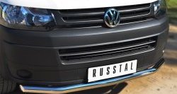 15 799 р. Одинарная защита переднего бампера диаметром 63 мм SLITKOFF Volkswagen Transporter T5 рестайлинг (2009-2015)  с доставкой в г. Тамбов. Увеличить фотографию 2