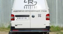 Защита заднего бампера (Ø63 мм, нержавейка) Russtal Volkswagen Transporter T5 рестайлинг (2009-2015)