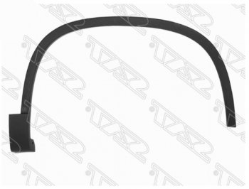 1 179 р. Правый молдинг арки крыла SAT (передний) Volkswagen Tiguan NF дорестайлинг (2006-2011)  с доставкой в г. Тамбов. Увеличить фотографию 1