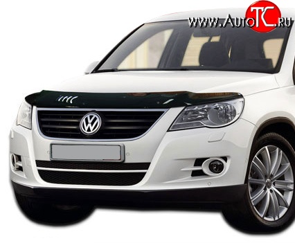 2 799 р. Дефлектор капота NovLine Volkswagen Tiguan NF дорестайлинг (2006-2011)  с доставкой в г. Тамбов