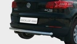 10 574 р. Защита заднего бампера Souz-96 (d60) Volkswagen Tiguan NF дорестайлинг (2006-2011)  с доставкой в г. Тамбов. Увеличить фотографию 1