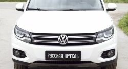 699 р. Реснички на фары RA  Volkswagen Tiguan  NF (2011-2017) рестайлинг (Неокрашенные)  с доставкой в г. Тамбов. Увеличить фотографию 2