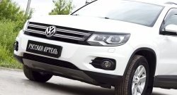 699 р. Реснички на фары RA Volkswagen Tiguan NF рестайлинг (2011-2017) (Неокрашенные)  с доставкой в г. Тамбов. Увеличить фотографию 4