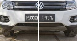 1 639 р. Защитная сетка решетки переднего бампера (Track & Field) РА  Volkswagen Tiguan  NF (2011-2017) рестайлинг  с доставкой в г. Тамбов. Увеличить фотографию 4