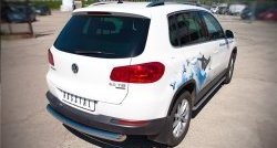 14 899 р. Одинарная защита заднего бампера из трубы диаметром 76 мм (Sport & Style) SLITKOFF  Volkswagen Tiguan  NF (2011-2017) рестайлинг  с доставкой в г. Тамбов. Увеличить фотографию 2