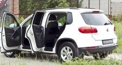 2 459 р. Накладки порожков салона RA  Volkswagen Tiguan  NF (2011-2017) рестайлинг (Комплект (передние+задние))  с доставкой в г. Тамбов. Увеличить фотографию 2