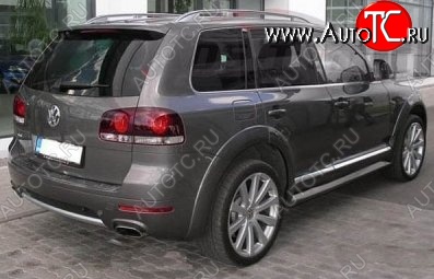 9 649 р. Накладки на колёсные арки CT v2 Volkswagen Touareg GP рестайлинг (2006-2010) (Неокрашенные)  с доставкой в г. Тамбов