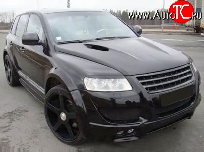 37 849 р. Пластиковый капот Techart Magnum Style 7L Volkswagen Touareg GP рестайлинг (2006-2010) (Неокрашенный)  с доставкой в г. Тамбов