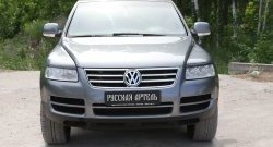 769 р. Реснички на фары RA  Volkswagen Touareg  GP (2002-2007) дорестайлинг (Неокрашенные)  с доставкой в г. Тамбов. Увеличить фотографию 4