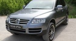 769 р. Реснички на фары RA  Volkswagen Touareg  GP (2002-2007) дорестайлинг (Неокрашенные)  с доставкой в г. Тамбов. Увеличить фотографию 5