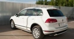 15 999 р. Одинарная защита заднего бампера диаметром 63 мм SLITKOFF  Volkswagen Touareg  NF (2014-2018) рестайлинг  с доставкой в г. Тамбов. Увеличить фотографию 4