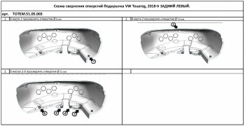 4 099 р. Правый подкрылок задний TOTEM Volkswagen Touareg CR (2018-2025)  с доставкой в г. Тамбов. Увеличить фотографию 3