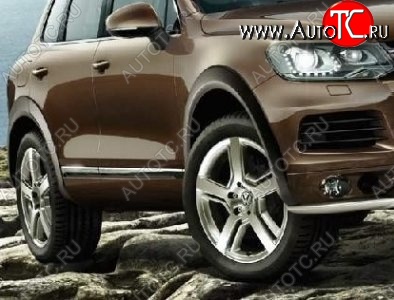 21 849 р. Накладки на колёсные арки CT v3 Volkswagen Touareg NF дорестайлинг (2010-2014) (Неокрашенные)  с доставкой в г. Тамбов